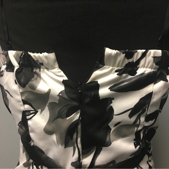 Black and white layered cocktail dress - Picture 7 of 7